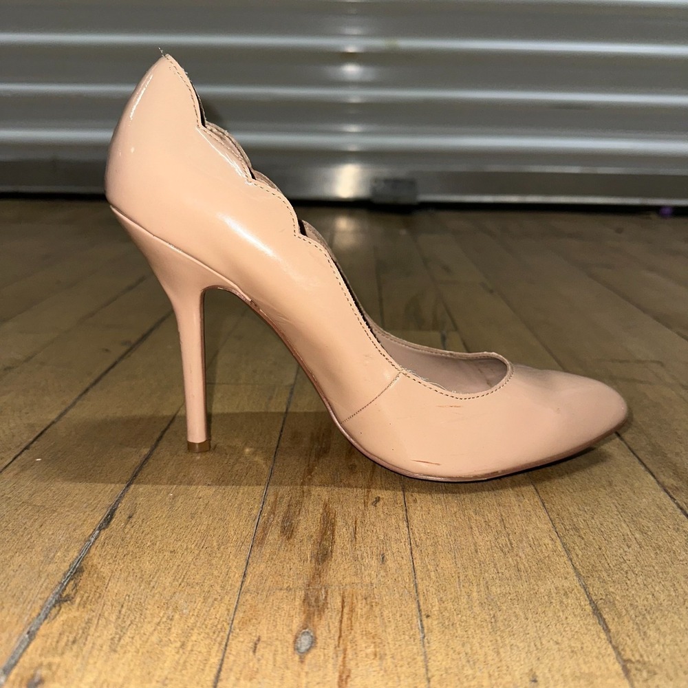 Betsey Johnson Stiletto Pumps Women's 9.5 Pink PU Leather High Heels Pointed Toe - Picture 7 of 10